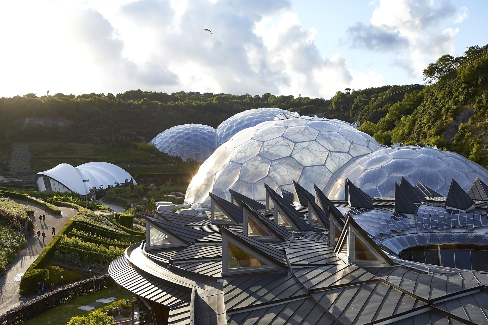 The Eden Project, located in Cornwall UK, is a one-of-a-kind project that set the tone for the next generation of sustainable botanical and zoo projects.