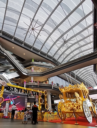 Decorated Tampines Town Hub