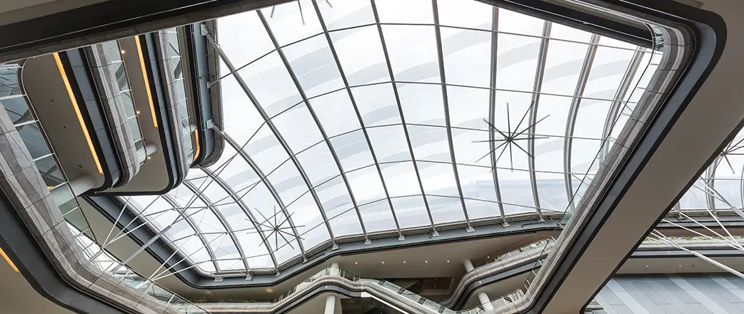 Vector Foiltec helped create comfortable space with a translucent, two layer, 3,600 m² Texlon® ETFE canopy at Our Tampines Hub in Singapore.