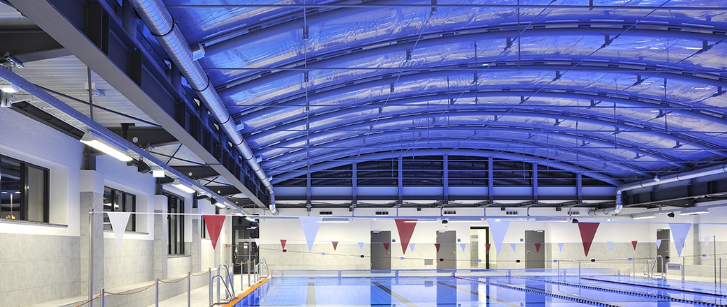 Swimming area with Texlon ETFE.