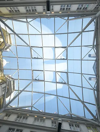 A translucent Texlon® ETFE atrium.