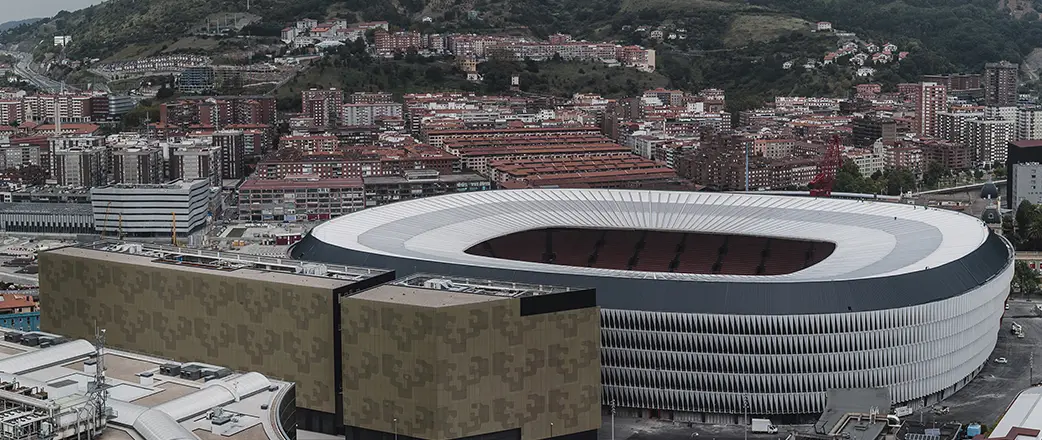 Beeindruckende Sicht: das fertiggestellte Stadion nach der zweiten Phase.