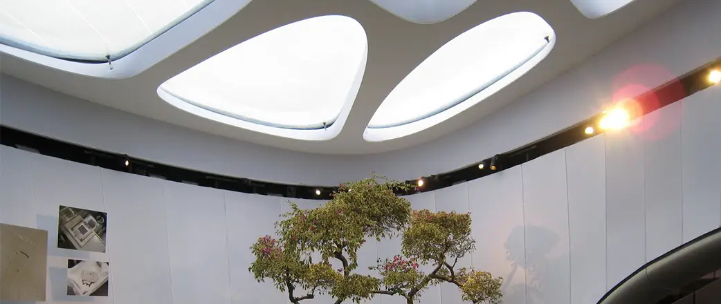 Texlon® ETFE-Oberlichter von Vector Foiltec waren immer Teil der Weltreise des Chanel Touring Pavilion.
