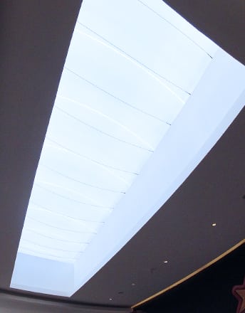 The  light-filled Agora Mall includes a huge Texlon® ETFE dome roof and three other smaller ETFE skylights for a great shopping experience.