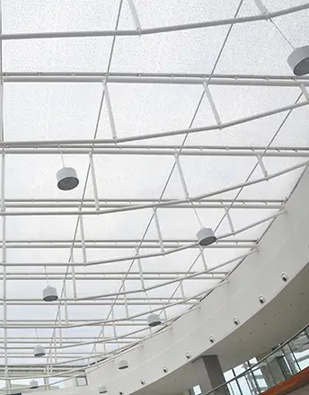 KCC Mall's main atria is covered by a printed Texlon® ETFE cladding system and lets daylight come in.