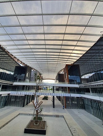 With it's high light transmission and thermal performance ETFE offers a way to create naturally lit and climate-controlled spaces.